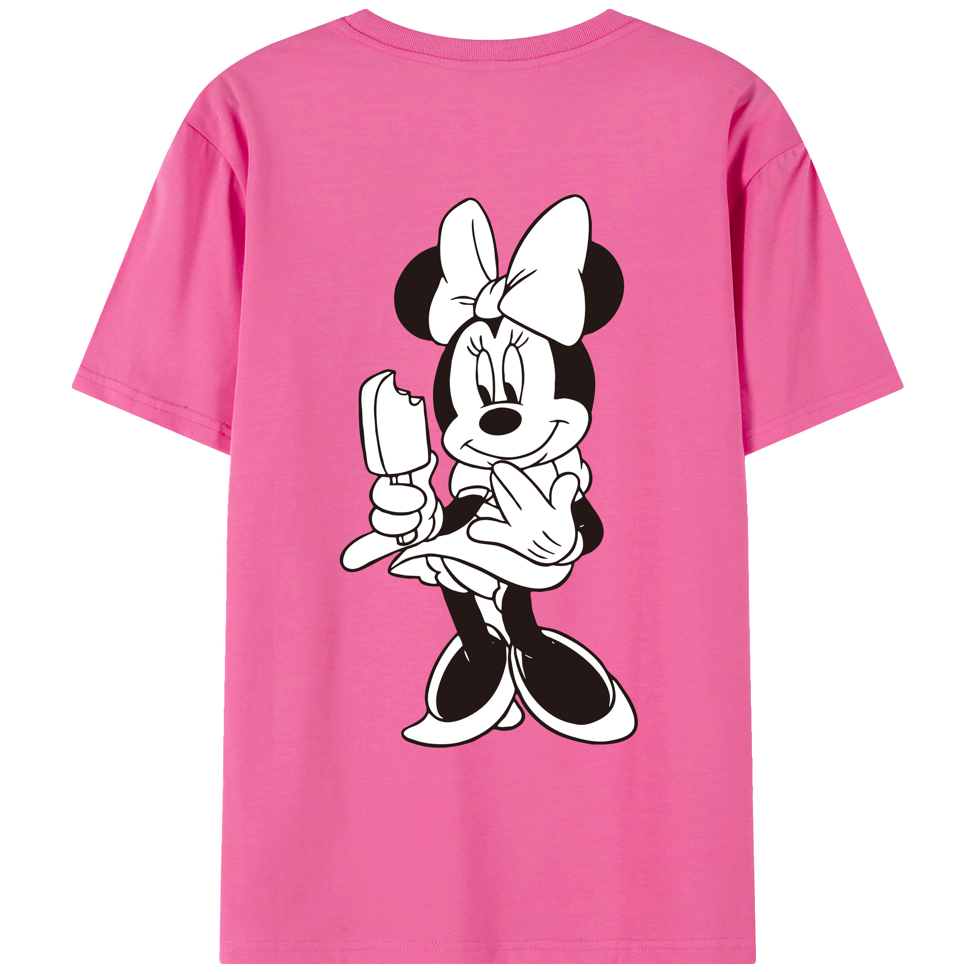 （画像用） ミッキーマウス Mickey Mouse レディース半袖Tシャツ(バックプリント)